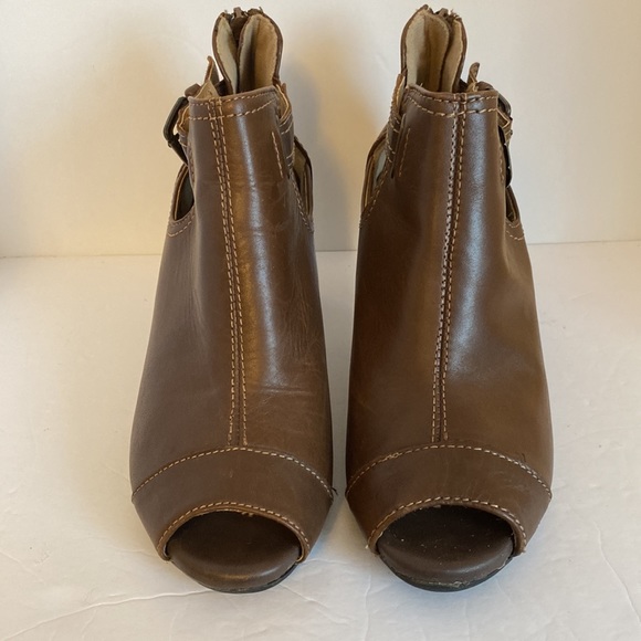 Earth Origins Ankle Boots Peep-toe Zip-up back - Picture 2 of 14